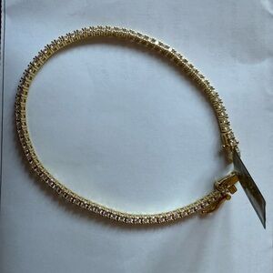 Elegant Gold Moissanite Tennis Bracelet